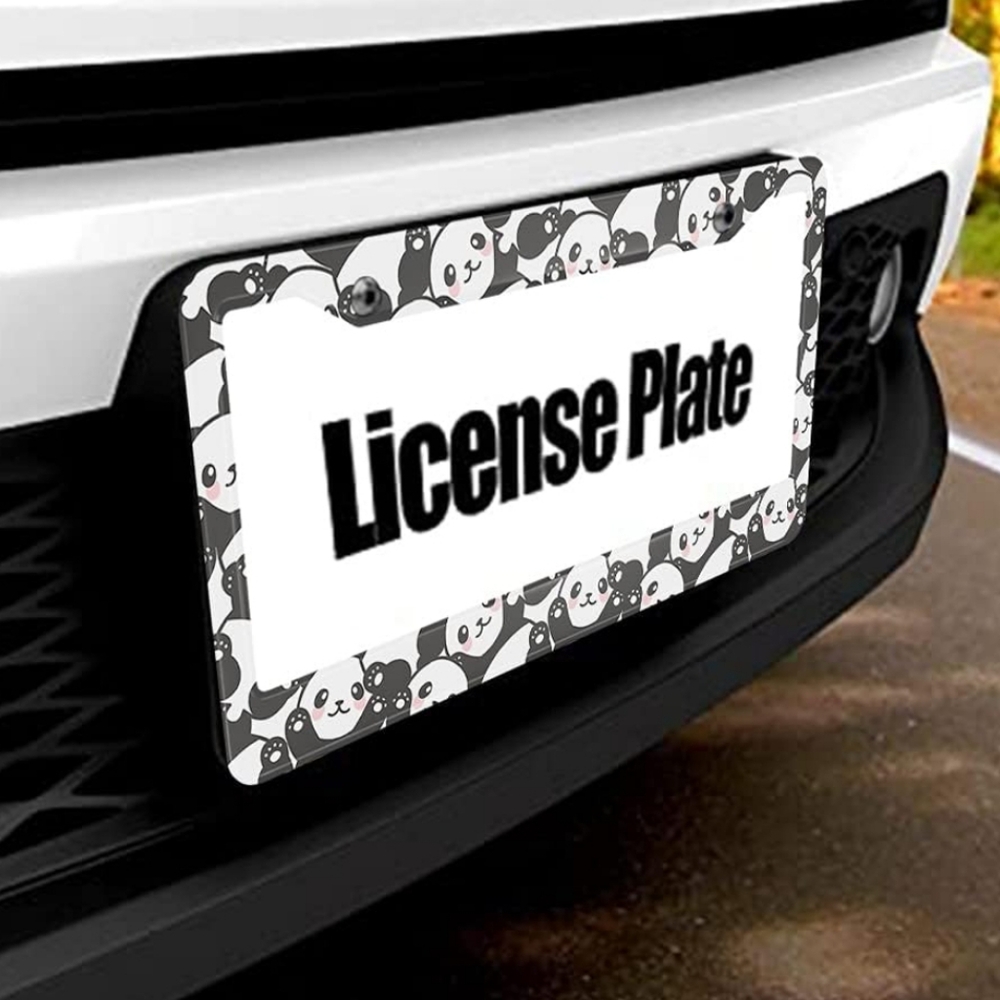 Panda License Plate Frame NIP - Picture 3 of 3